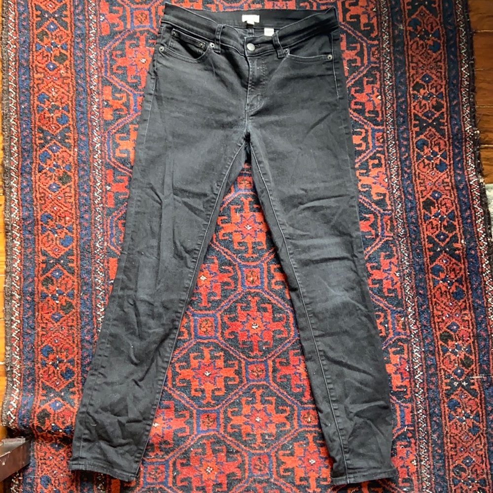 J.Crew size 27 black stretch jeans